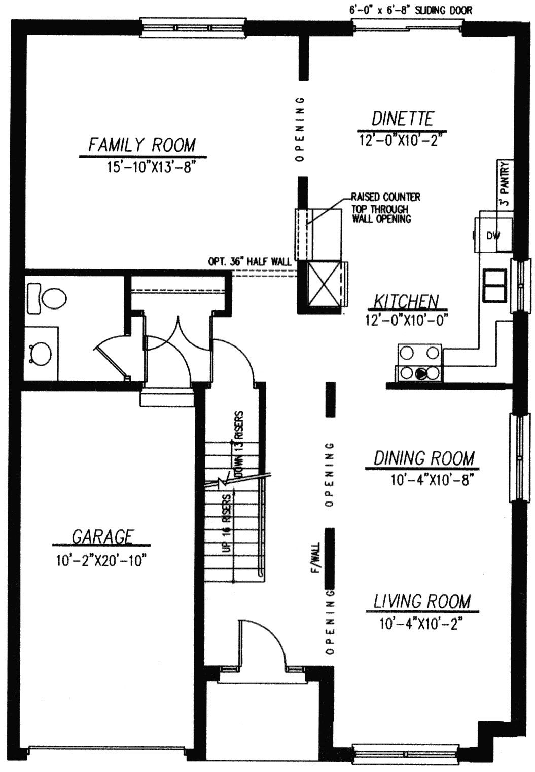 The acacia - Main Floor - Floorplan