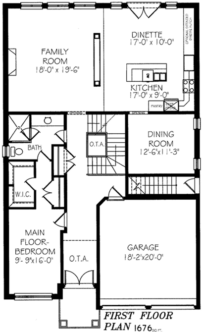 The arizona - Main Floor - Floorplan