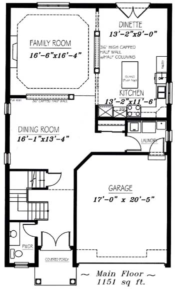 The arlington - Main Floor - Floorplan