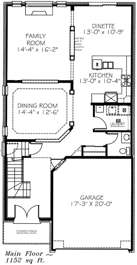 The aurora - Main Floor - Floorplan