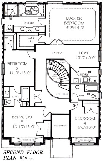 The Beachwood - Upper Floor - Floorplan