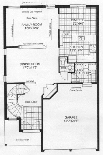 The bedford - Main Floor - Floorplan
