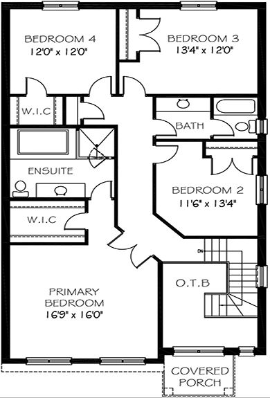 The belair - Upper Floor - Floorplan