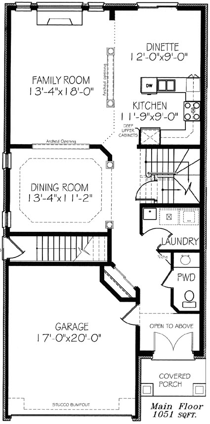The briarwood - Main Floor - Floorplan
