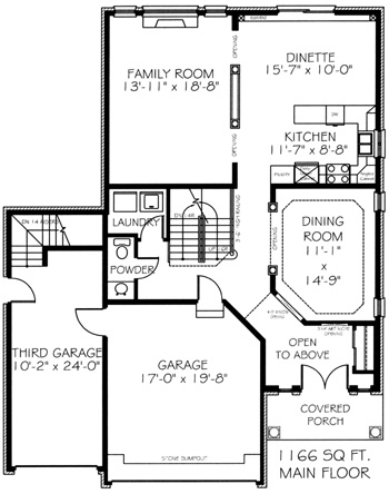 The bridgewater - Main Floor - Floorplan