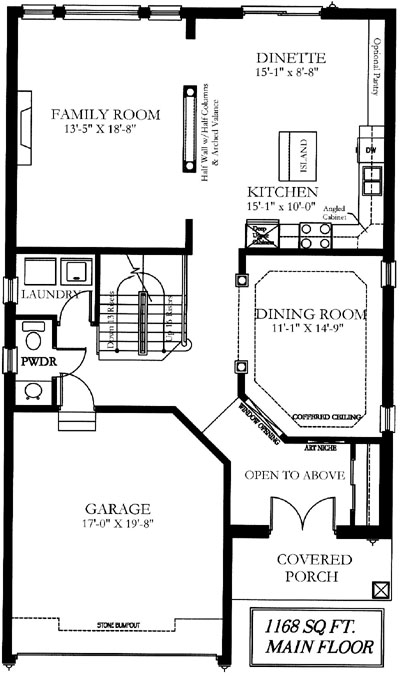 The brookfield - Main Floor - Floorplan
