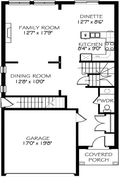The carson - Main Floor - Floorplan