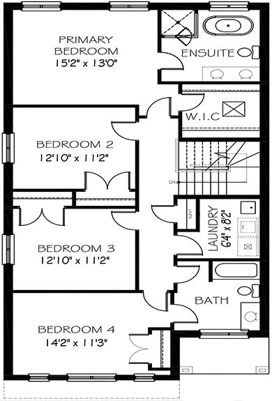 The carson - Upper Floor - Floorplan