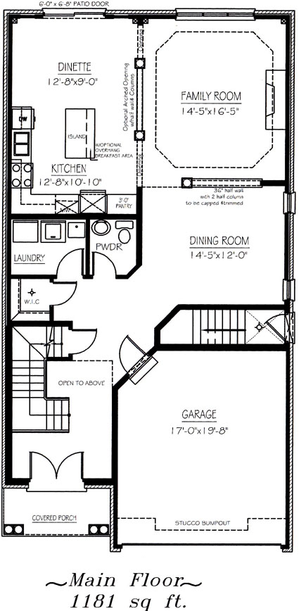 The charleston - Main Floor - Floorplan