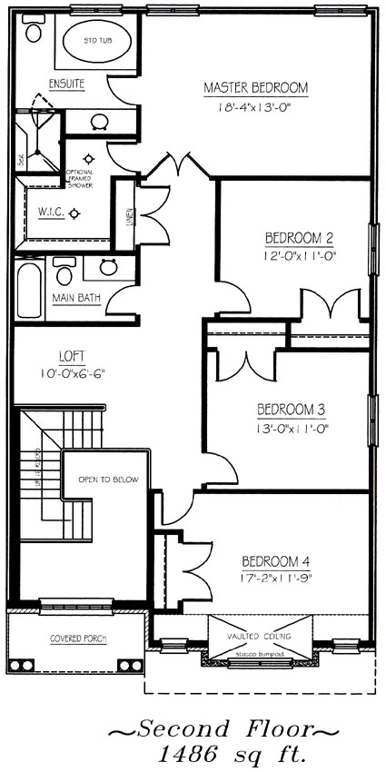 The charleston - Upper Floor - Floorplan