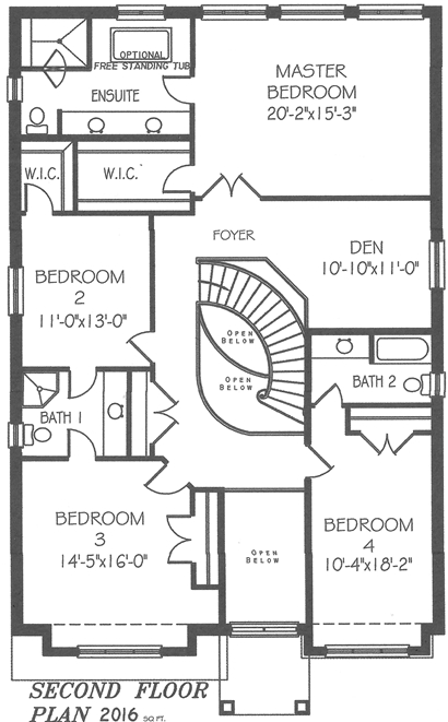 The chesapeake - Upper Floor - Floorplan