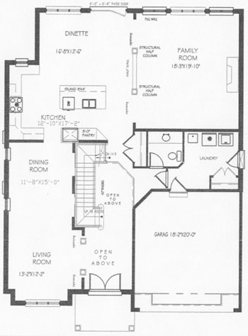 The chestnut - Main Floor - Floorplan