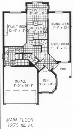 The crawford - Main Floor - Floorplan