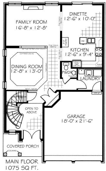 The crestview - Main Floor - Floorplan