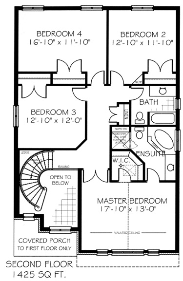 The crestview - Upper Floor - Floorplan