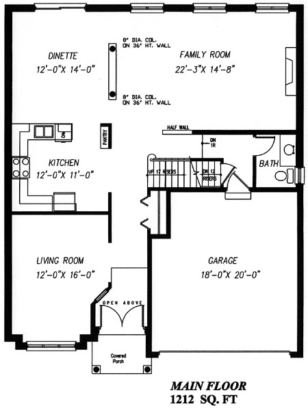 The daffodil - Main Floor - Floorplan