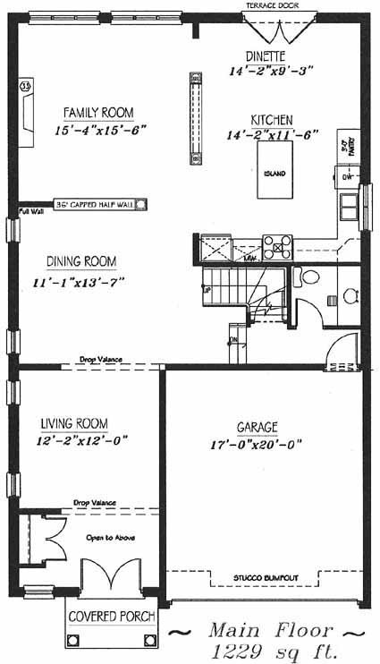 The delray - Main Floor - Floorplan