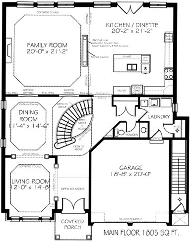 The edgewater - Main Floor - Floorplan