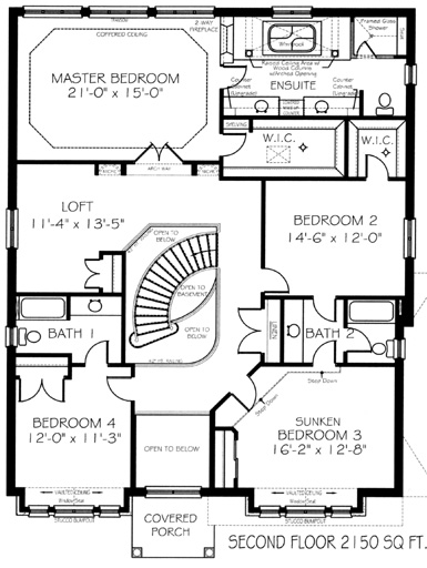 The edgewater - Upper Floor - Floorplan