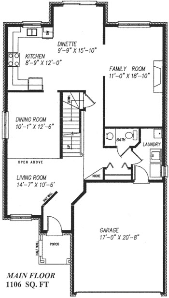 The elmwood - Main Floor - Floorplan