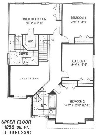 The Emerson II - Upper Floor - Floorplan