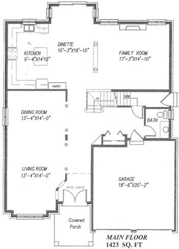 The hampton - Main Floor - Floorplan