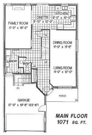 The harrison - Main Floor - Floorplan