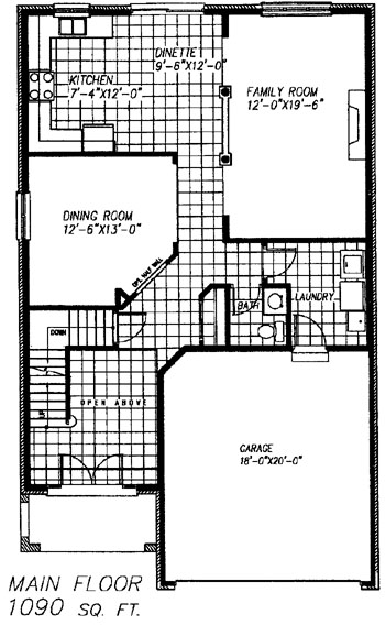 The harvard - Main Floor - Floorplan