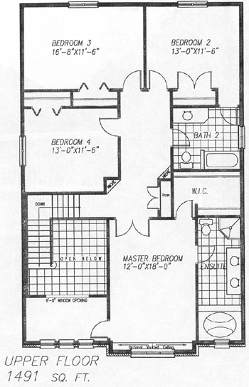 The harvard - Upper Floor - Floorplan