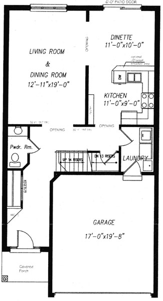 The hawthorne - Main Floor - Floorplan