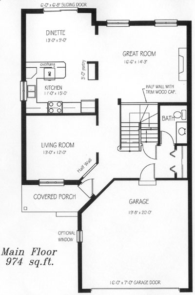 The hillside - Main Floor - Floorplan