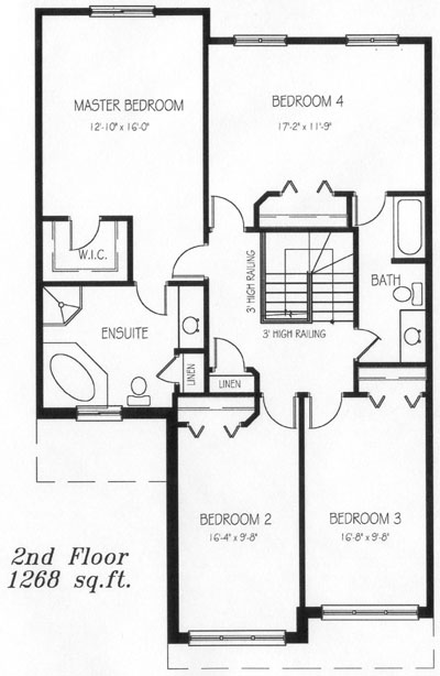 The hillside - Upper Floor - Floorplan