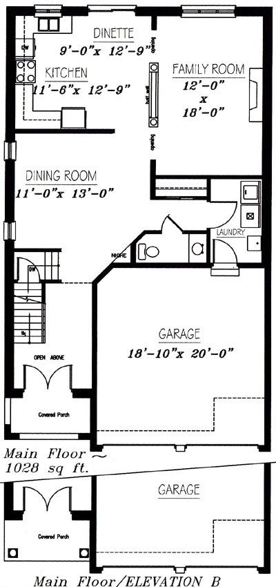 The huntington - Main Floor - Floorplan