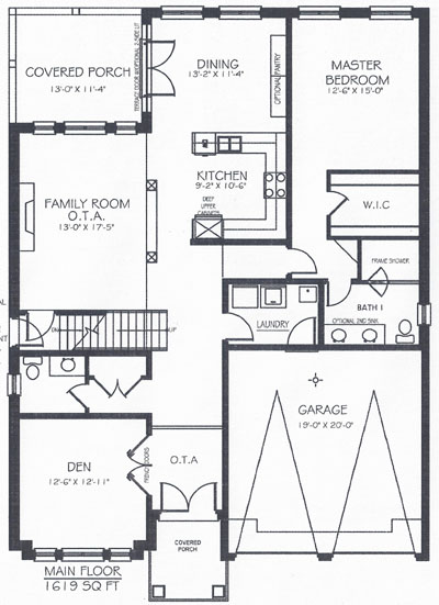 The Jupiter - Main Floor - Floorplan