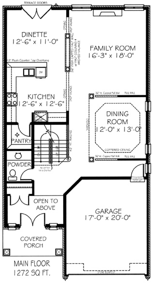 The kensington - Main Floor - Floorplan