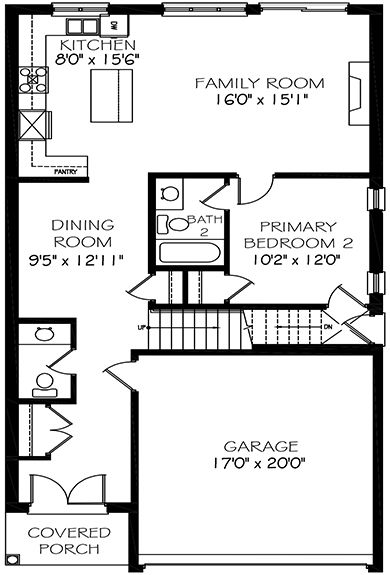The Kentucky - Main Floor - Floorplan