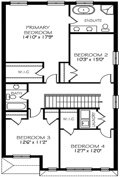 The Kentucky - Upper Floor - Floorplan