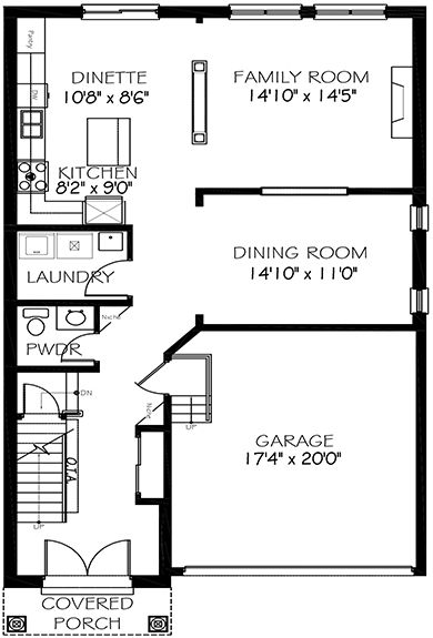 The kingston - Main Floor - Floorplan