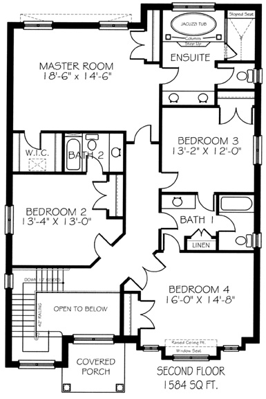 The lakeview - Upper Floor - Floorplan