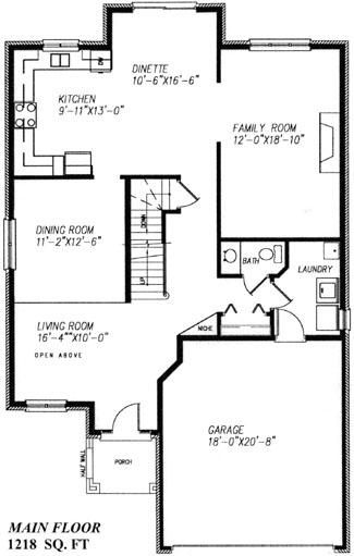 The liberty - Main Floor - Floorplan