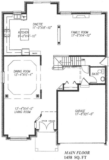 The magnolia - Main Floor - Floorplan