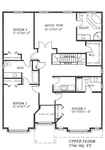 The magnolia - Upper Floor - Floorplan