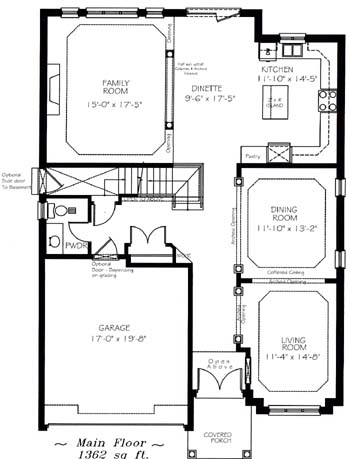 The mansfield - Main Floor - Floorplan