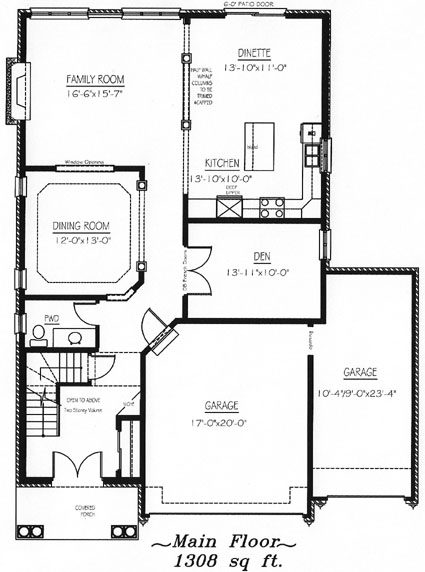 The millbrook - Main Floor - Floorplan