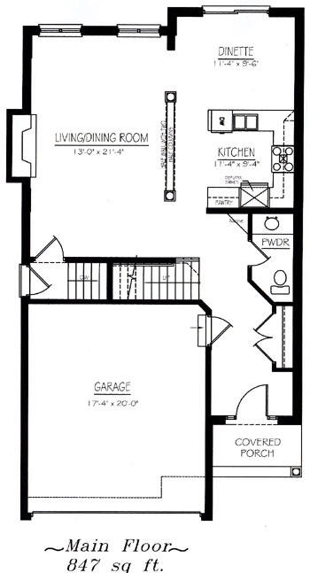 The montgomery - Main Floor - Floorplan