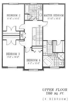 The Muskoka - Upper Floor - Floorplan