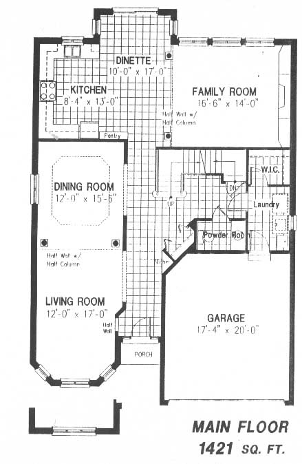 The opal - Main Floor - Floorplan