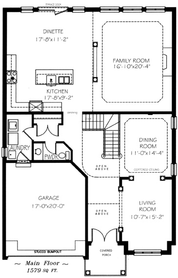 The orlando - Main Floor - Floorplan