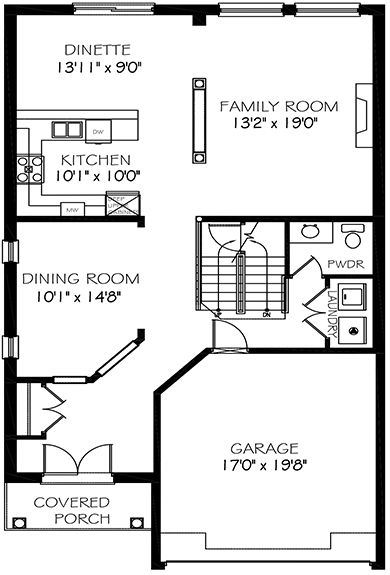 The parkside - Main Floor - Floorplan