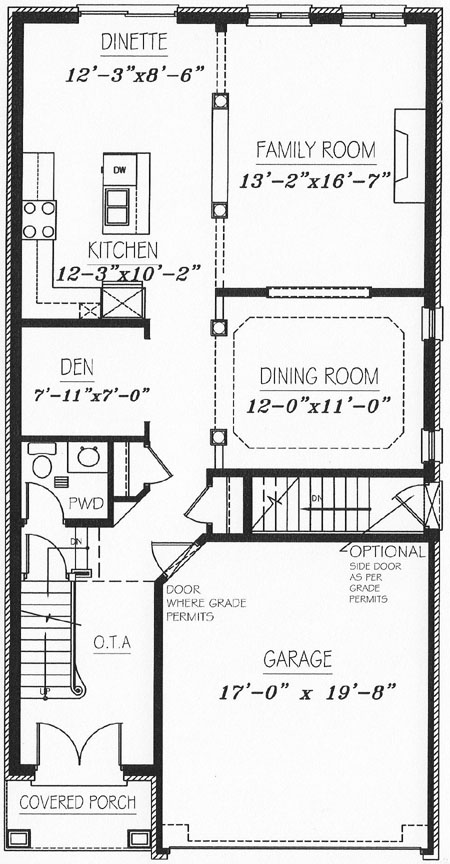 The parkwood - Main Floor - Floorplan